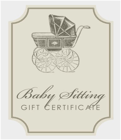 Babysitting Gift Certificate Template Prettier Babysitter Date Night Templates