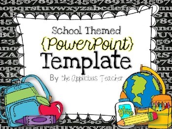 Back To School PowerPoint Template By The Applicious Teacher TpT Ppt