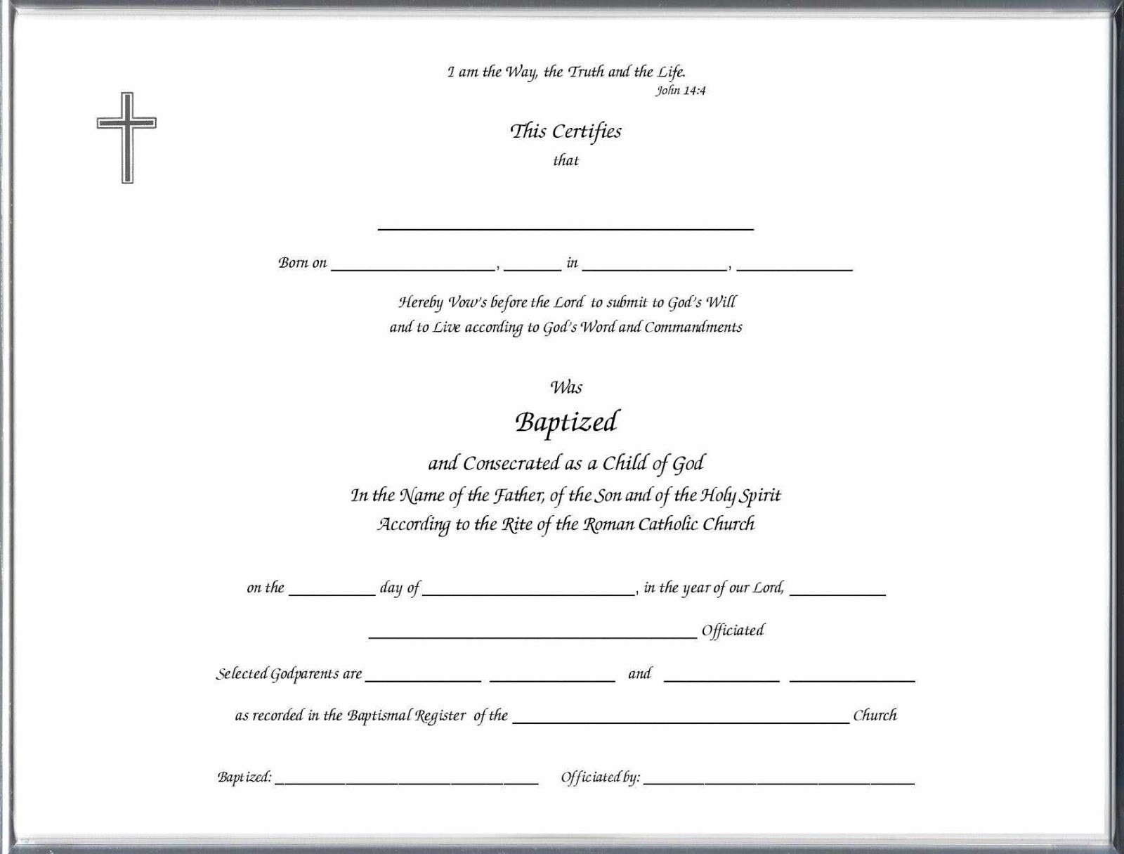 Baptism Certificate Template Pdf Brochure Templates Free Download
