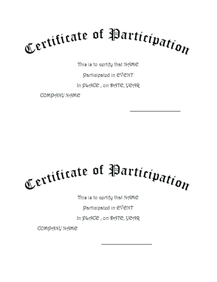 Baptism Class Certificate