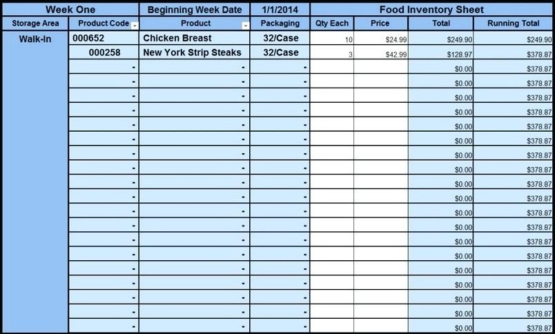 Bar Stocktake Sheet Template Excel Spreadsheet Templates And Restaurant
