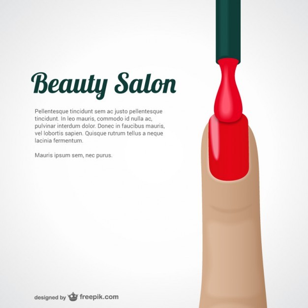 Beauty Salon Template Vector Free Download Nail Flyer