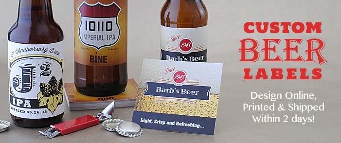 Beer Bottle Labels Personalized Homebrew BottleYourBrand Custom Online
