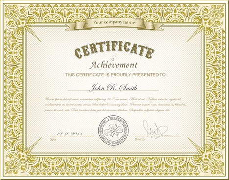 Best Certificates Design Vector Set PNG Images Backgrounds And Certificate Free Download