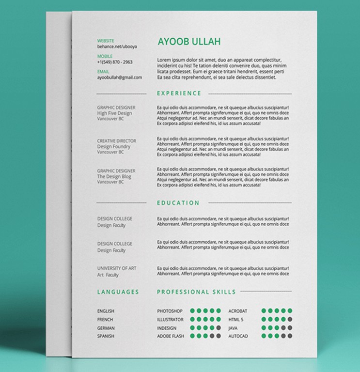 Best Free Resume Templates In PSD And AI 2018 Colorlib