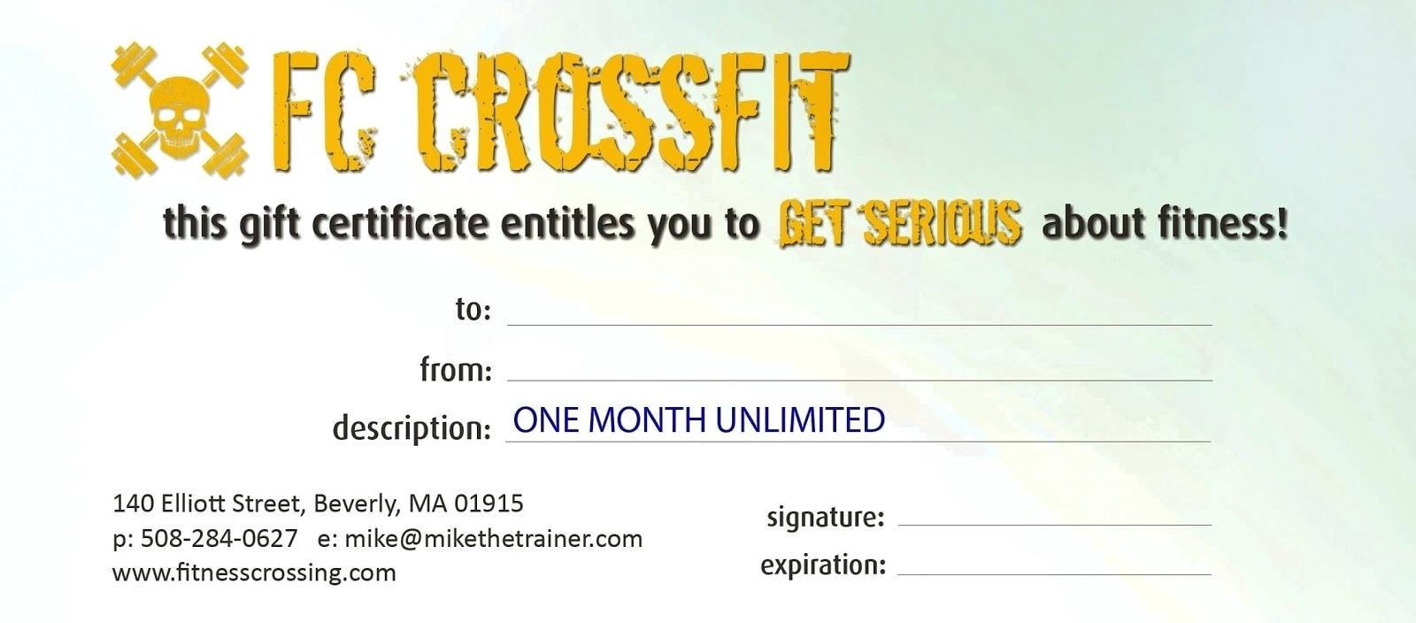 Best Ideas For Fitness Gift Certificate Template Of Service