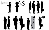 Best Of Free Vector Business People Silhouette Packs