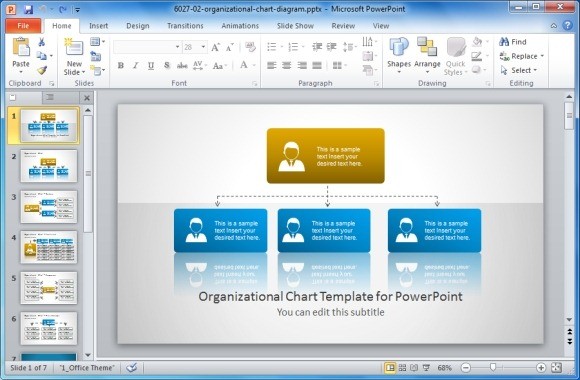 Best Organizational Chart Templates For PowerPoint Corporate Structure Template