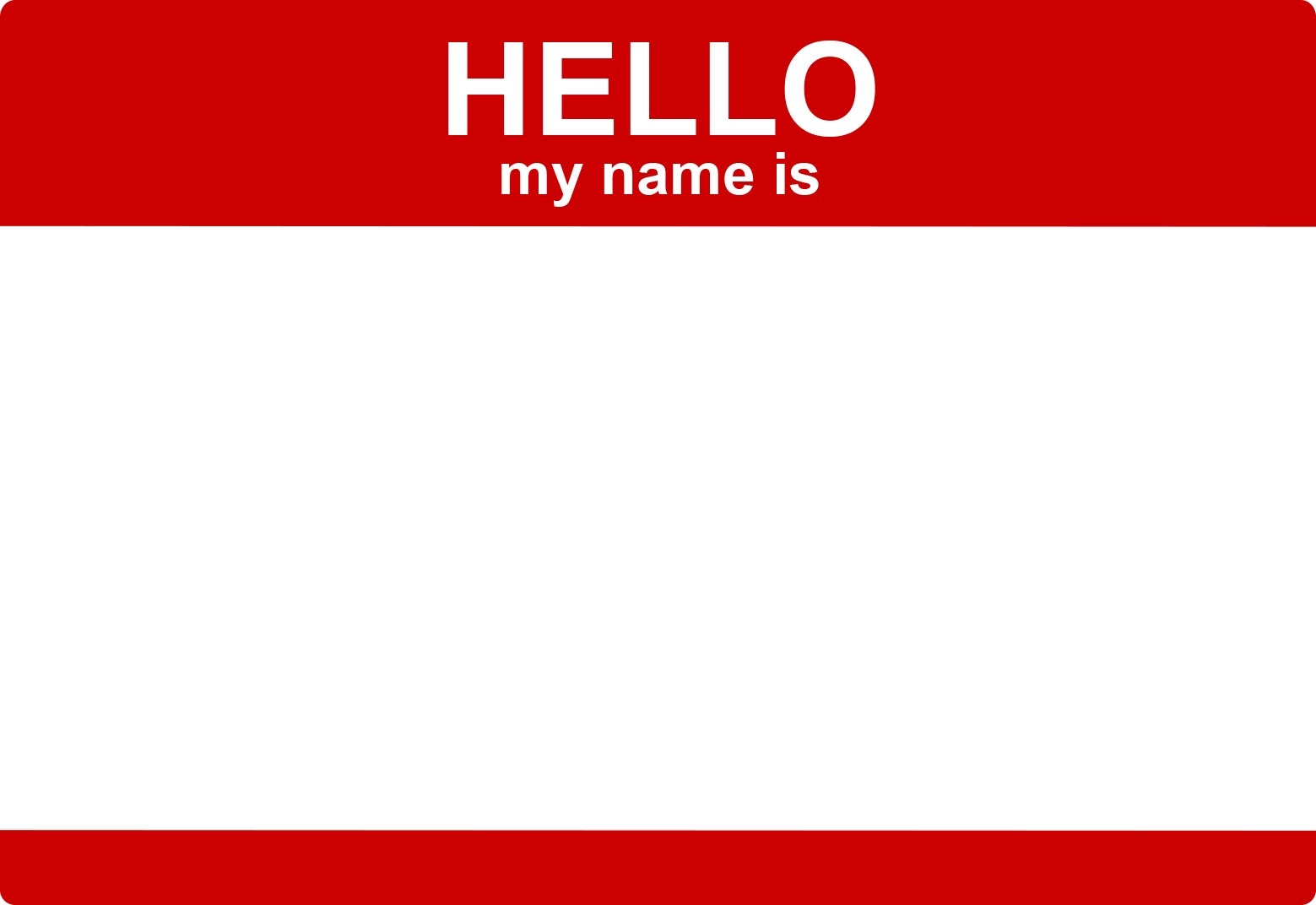 Best Photos Of Hello My Name Is Tag Template Label