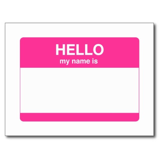 Best Photos Of Hello My Name Is Tag Template Tags