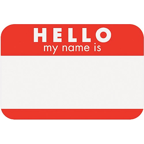 Best Photos Of Hello My Name Is Tags Downloadable Sticker Template