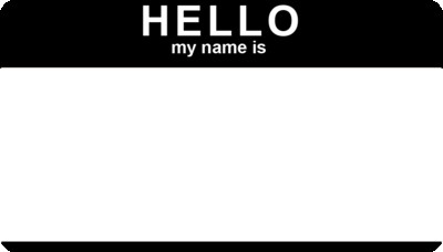 Best Photos Of Hello My Name Tag S Is Tags Badge