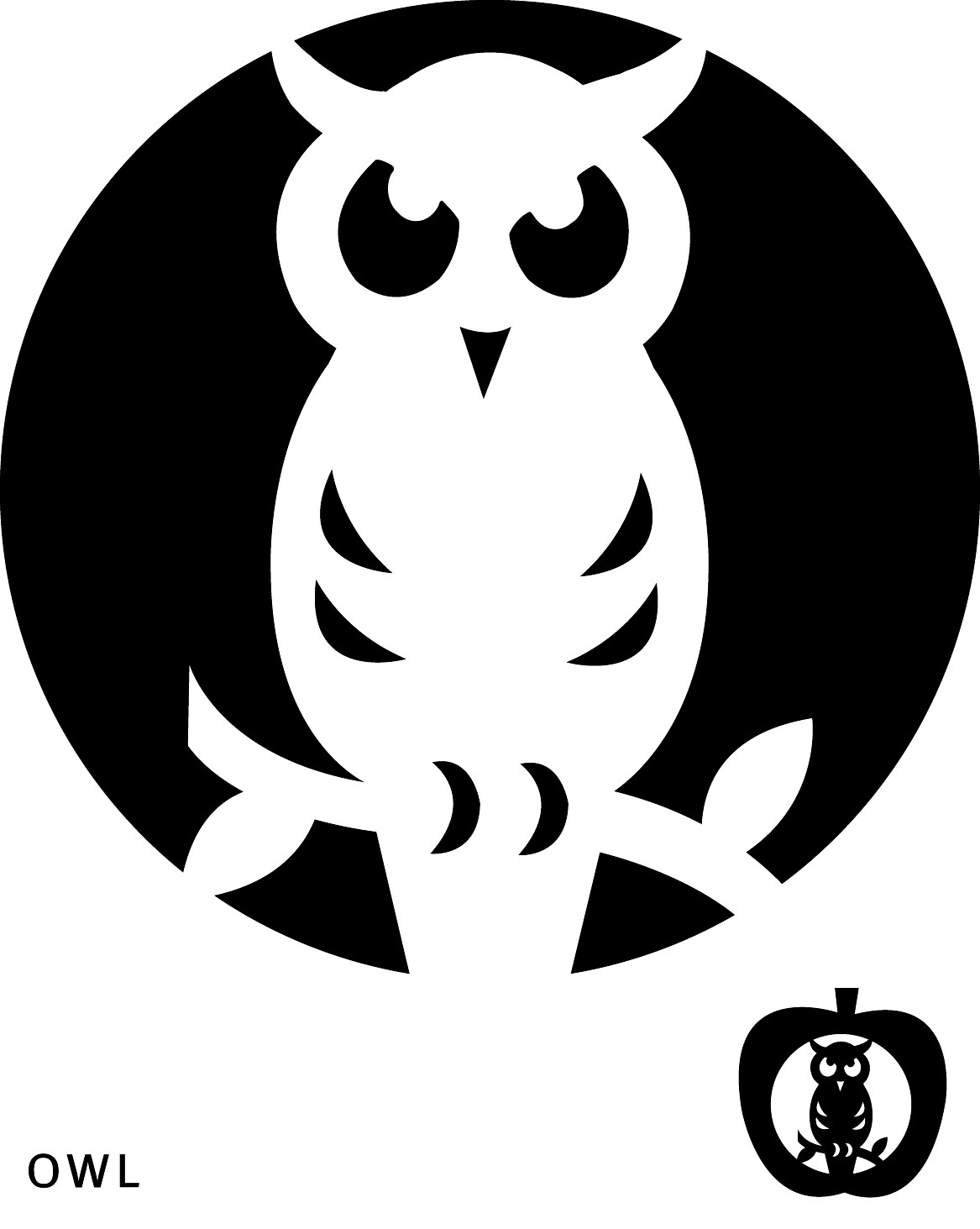 Best Photos Of Owl Pumpkin Carving Patterns Printables Free Printable