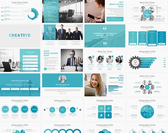 Best PowerPoint Templates Designs Of 2018 SlideSalad Creative Powerpoint