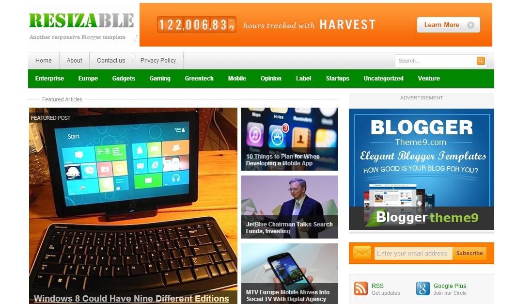 Best WordPress Converted Free Blogger Templates Of 2013