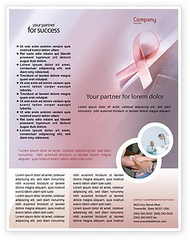 Bfeecfbe Nice Cancer Flyer Template Org Breast Brochure