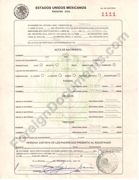 Birth Certificate Translation Template Russian To English Spanish Translate