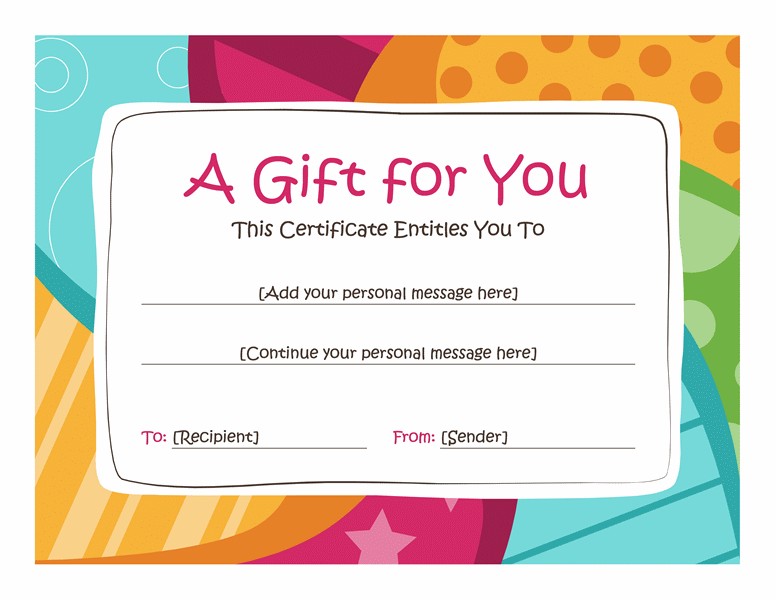 Birthday Gift Certificate Template Free Printables Pinterest Fake