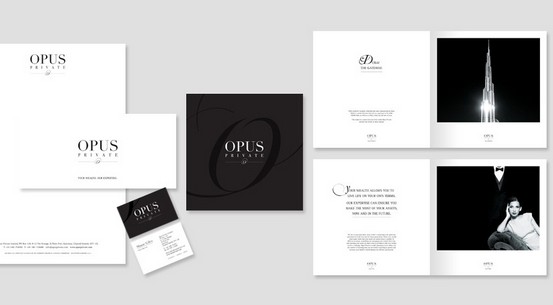 Black And White Brochure Design