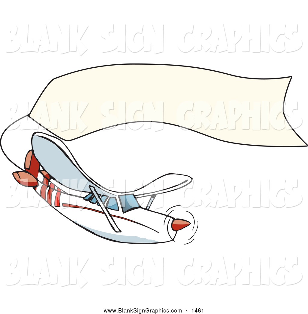 Blank Banner Planes Clipart