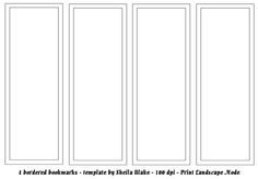 Blank Bookmark Template For Word This Is A That Can Free Printable Bookmarks