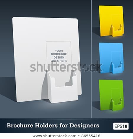 Blank Brochure Holder Template Designers Stock Vector Royalty Free
