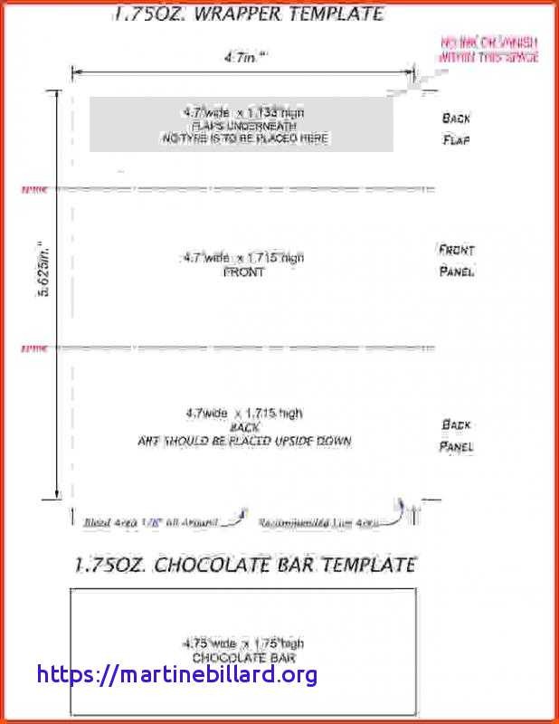 Blank Candy Bar Wrapper Template For Word New Full Size