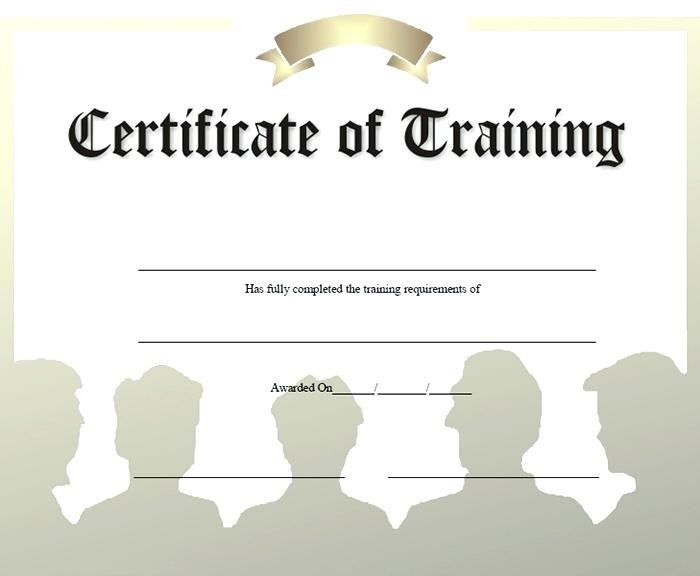 Blank Certificate Of Completion Template Free Download Word