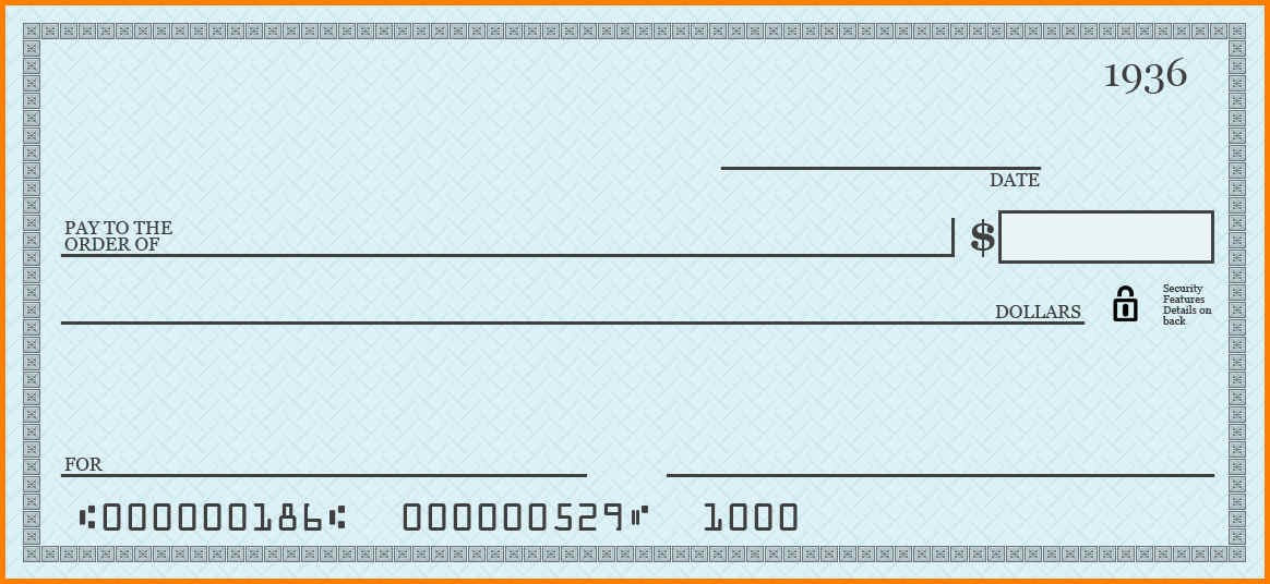 Blank Checks Template Cheque Download Free