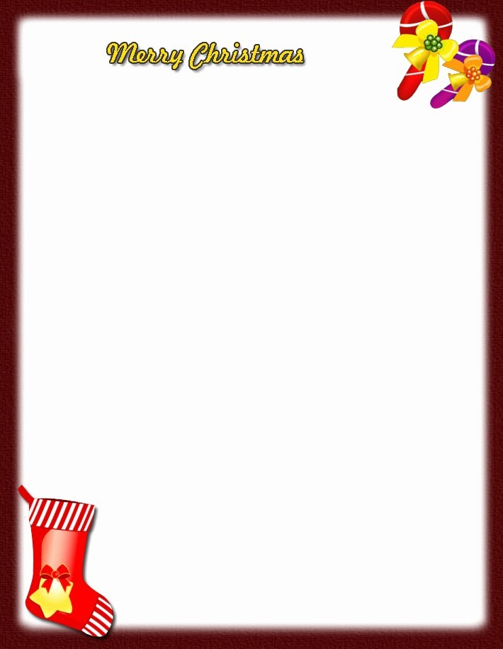 Blank Christmas Letterhead New Free Printable Stationery Downloadable
