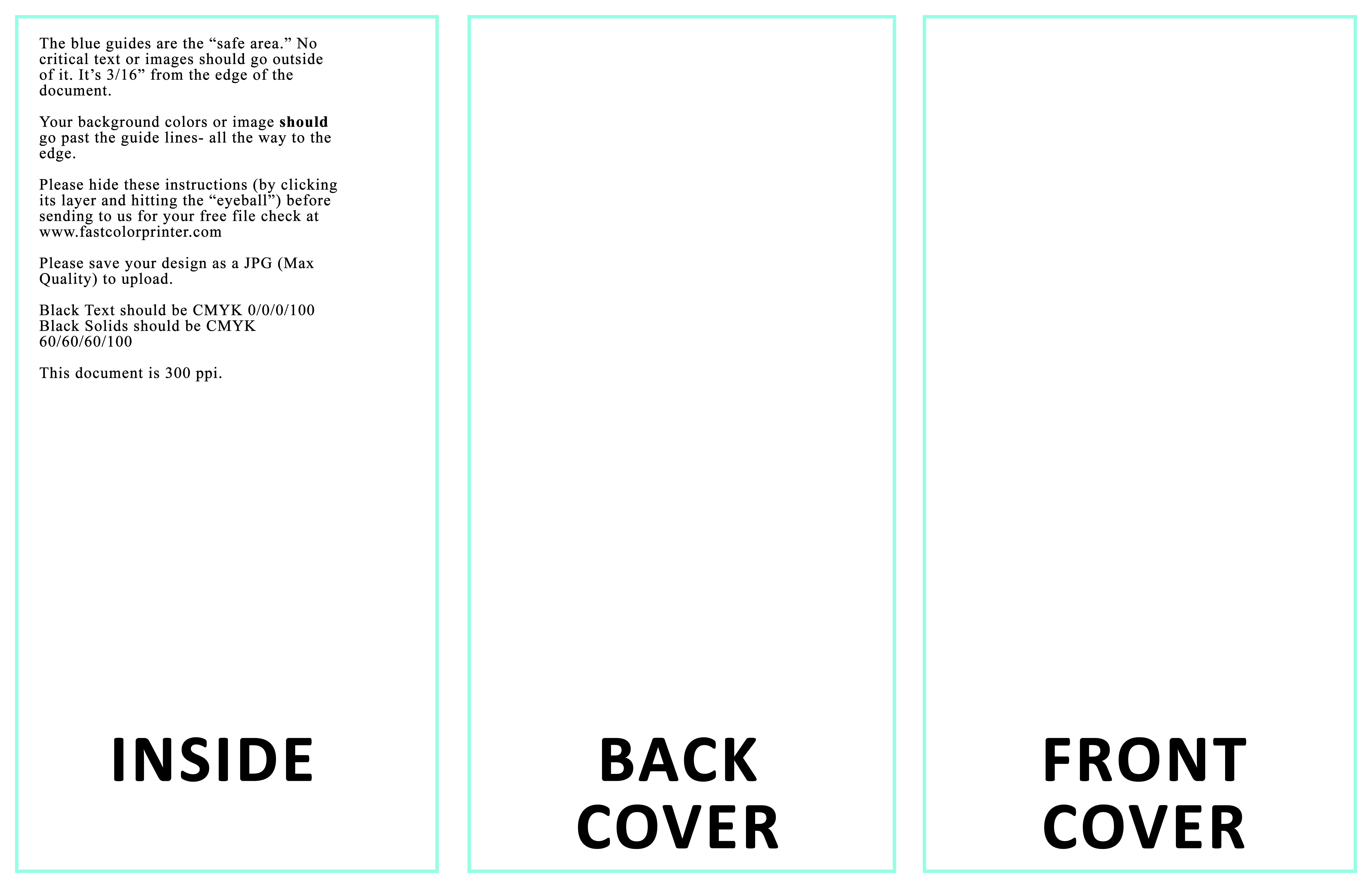 Blank Design Templates 8 5 X 11 Brochure Template Indesign
