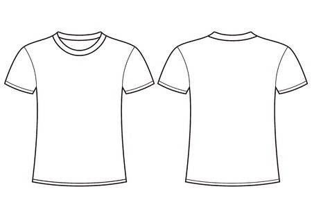 Blank T Shirt Template Front And Back Royalty Free Cliparts Vectors