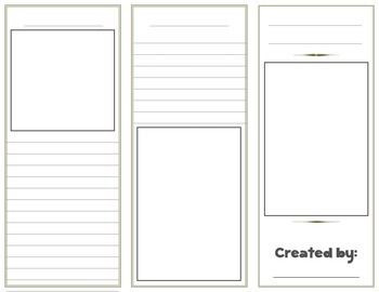 Blank Template Brochure Design Outline
