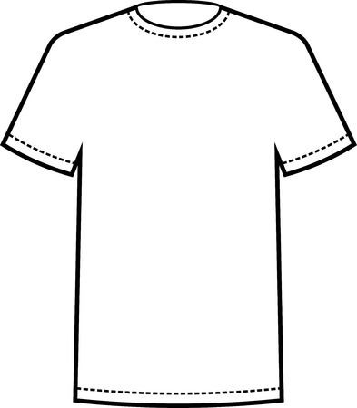 Blank White T Shirt Template Vector Royalty Free Cliparts