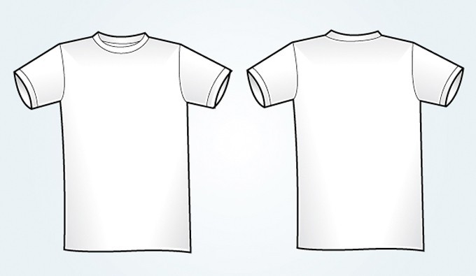 Blank White Vector T Shirt Template Vectorish