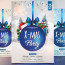 Blue Xmas Party Download Free PSD Flyer Template Stockpsd Net Christmas Flyers Templates Psd