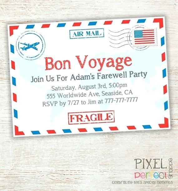 Bon Voyage Party Invitation Template I Explore Cards At Pa Travel Templates Free