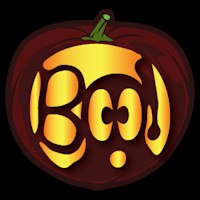 Boo Ghost CO StoneyKins Pumpkin Stencil