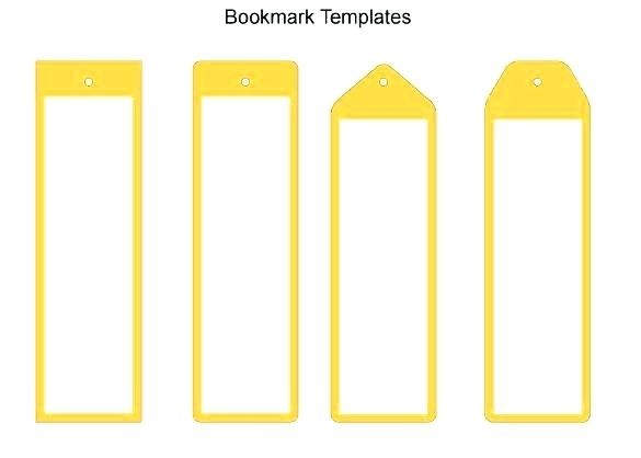 Bookmark Picture Template Blank Free Word Format Illustrator