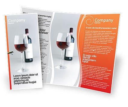 Bottle Of Wine Brochure Template Design And Layout Download