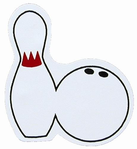 Bowling Pin And Ball Magnet NULL FREE SHIPPING Stencil