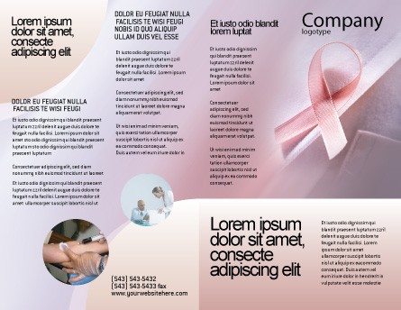 Breast Cancer Awareness Brochure Template Design And Layout Examples