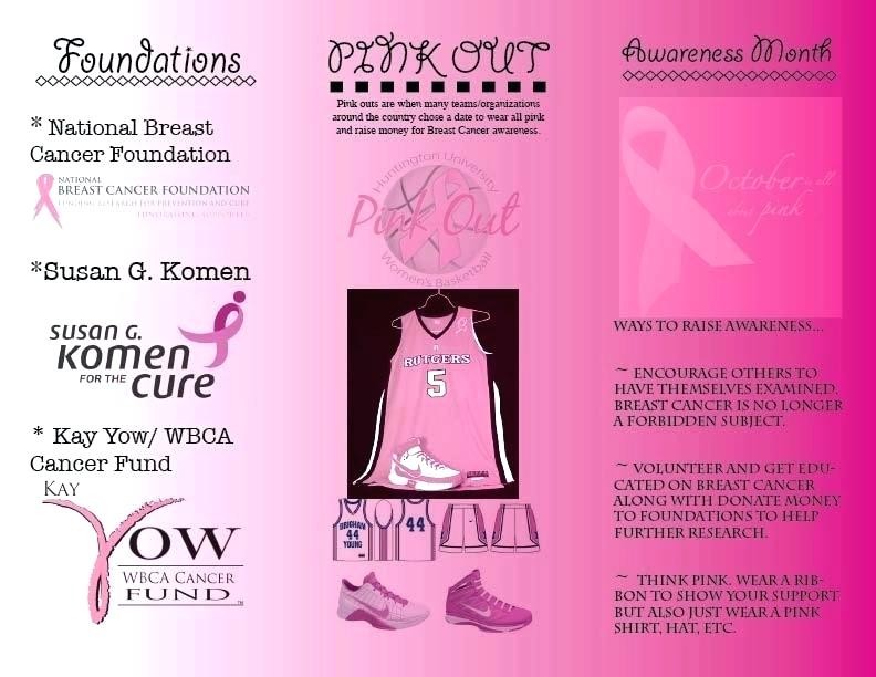 Breast Cancer Awareness Brochure Templates Flyer Template Latest
