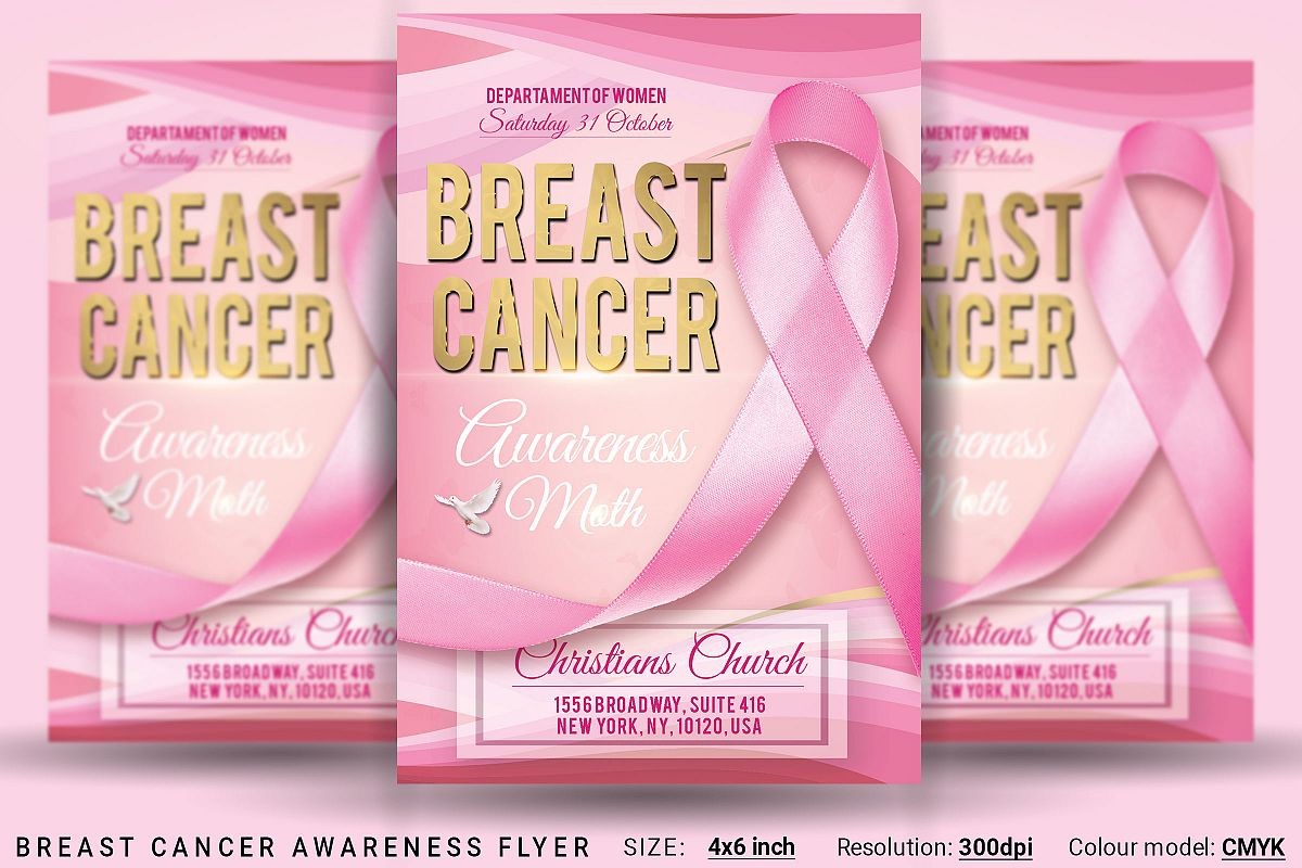 Breast Cancer Awareness Flyer Brochure Examples