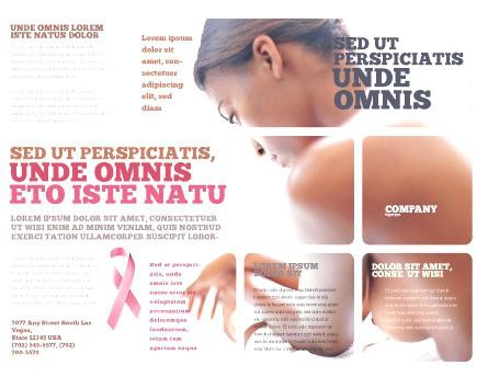 Breast Cancer Brochure Template Awareness Month Flyer Word