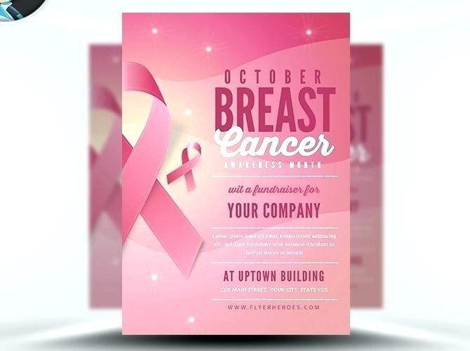 Breast Cancer Brochure Template Free Awareness Month