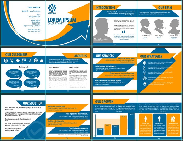 Brochure Design Templates Free Download Njswest Com 12 Page Template
