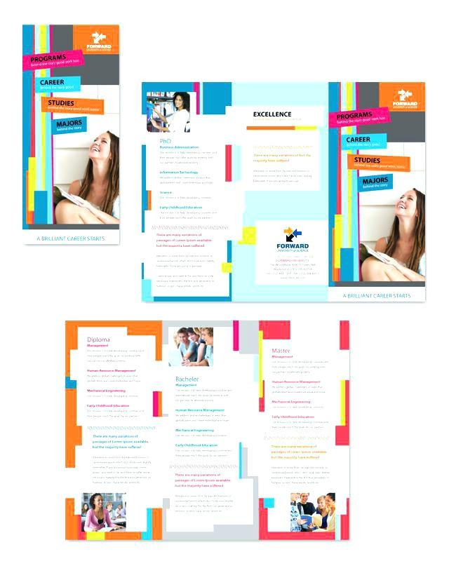 Brochure Template Doc Fold Word Document Into Format
