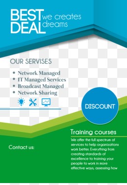 Brochure Template PNG Transparent Clipart Free Managed Services