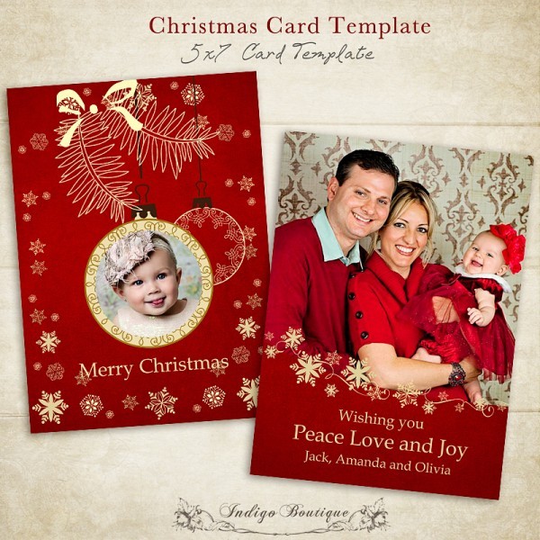 BUNDLE Christmas Card Templates For Photographers Vol